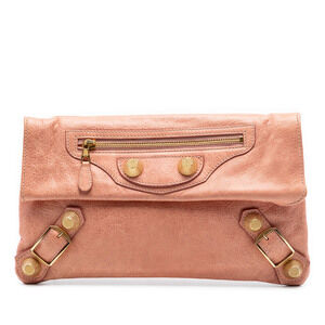 Pre-Loved Balenciaga Lambskin Motocross Giant 21 Envelope Clutch